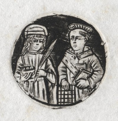 St. Lawrence and St. Lucy by Unbekannt