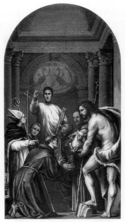 St Lorenzo Giustiniani and Other Saints by Unbekannt