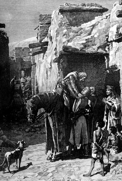St Louis, King of France, seeking refuge from the Saracens, 1909 by Unbekannt