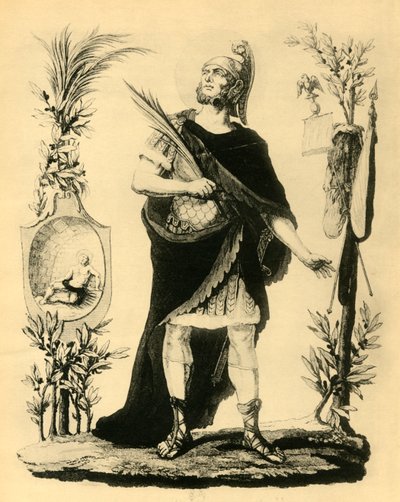 St. Napoleon, Roman Officer, Martyr, early 19th century by Unbekannt