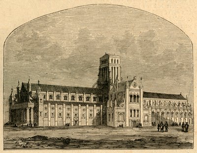 St. Pauls after the Fall of the Spire, from a view by Hollar by Unbekannt