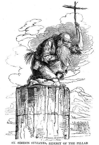 St. Simeon Stylites, Hermit of the Pillar by Unbekannt