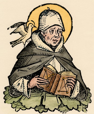 St Thomas Aquinas, 13th century Italian philosopher and theologian by Unbekannt