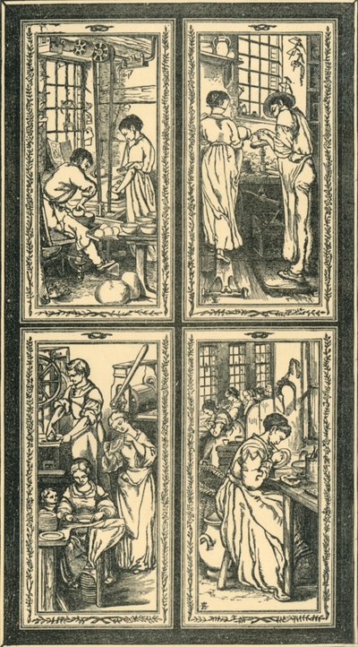 Staffordshire Processes, Design for Stained Glass Window by Unbekannt