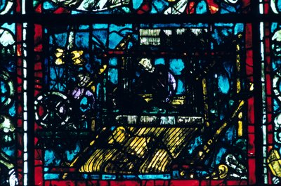 Stained Glass, Chartres Cathedral, Chartres, France by Unbekannt