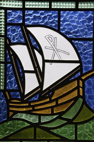 Stained Glass in Beit Jala Catholic Seminary Church, Beit Jala by Unbekannt