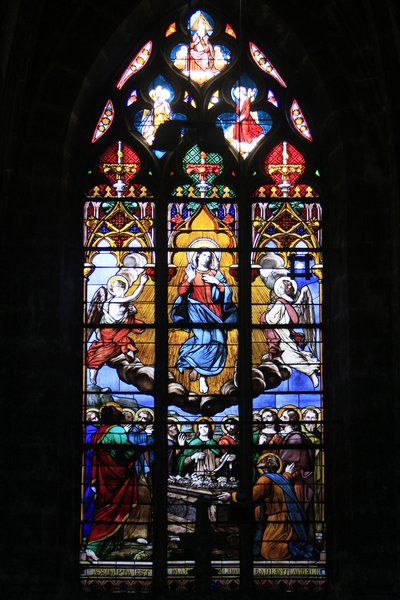 Stained Glass Window, The Assumption of the Virgin, Bourges by Unbekannt