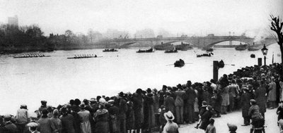 Start of the Oxford and Cambridge Boat Race, London, 1926-1927 by Unbekannt