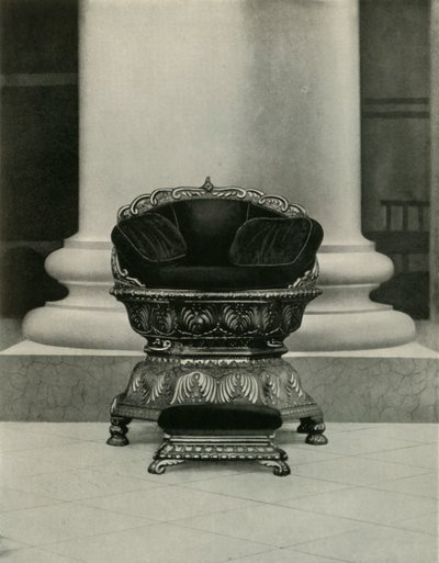 State Seat of Tippu Sultan in Government House, 1925 by Unbekannt