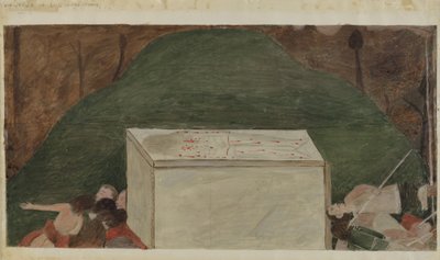 Station of the Cross No. 14: Jesus is Laid in His Tomb by Unbekannt