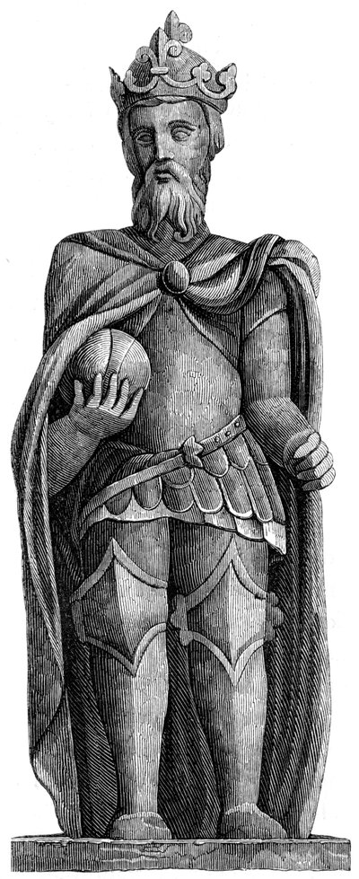 Statue of Charlemagne, St Julien le Pauvre, Paris by Unbekannt