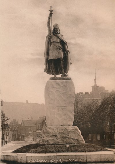 Statue of King Alfred the Great, Winchester, Hampshire by Unbekannt