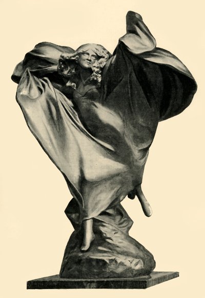 Statue of Loïe Fuller by Théodore Rivière, c1890s, 1903 by Unbekannt