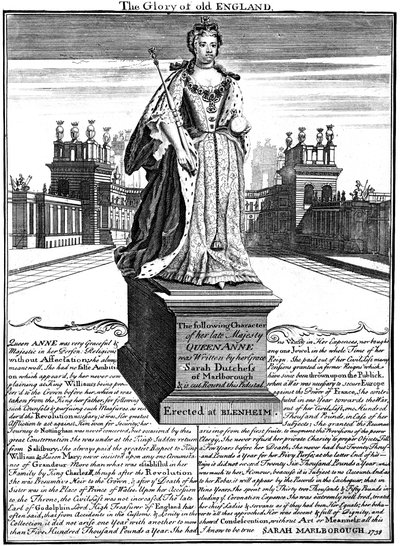 Statue of Queen Anne 1665-1714, Blenheim Palace, Oxfordshire, 1738 by Unbekannt