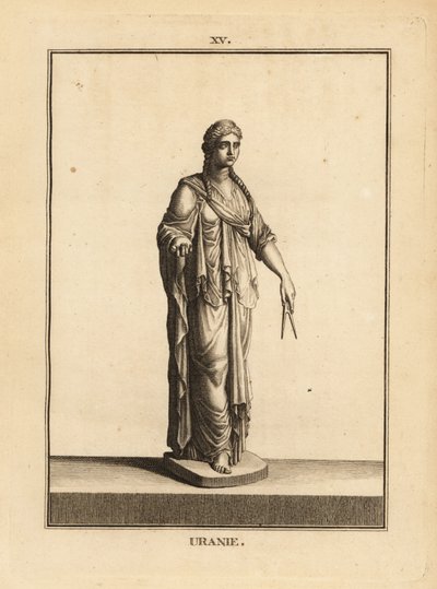 Statue of Urania, the muse of astronomy, with pair of compasses by Unbekannt
