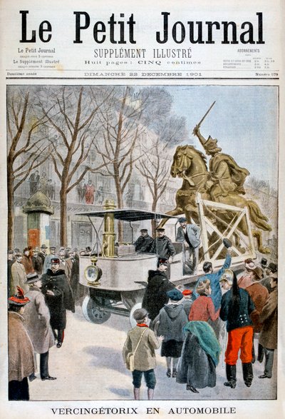 Statue of Vercingetorix in transit, France by Unbekannt
