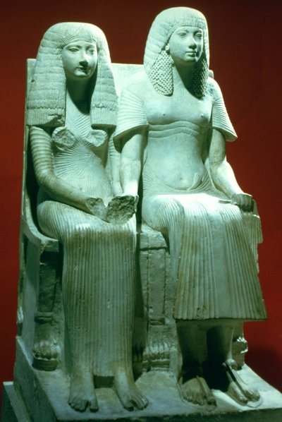 Statue of a Husband and Wife, Egyptian, 18th Dynasty by Unbekannt
