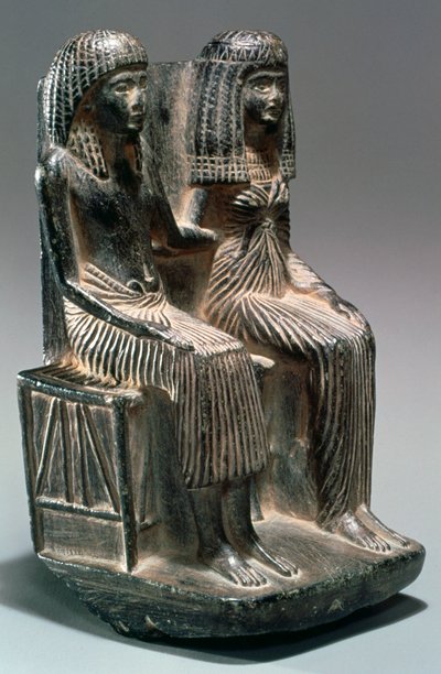 Statue of an Ancient Egyptian Official and His Wife by Unbekannt