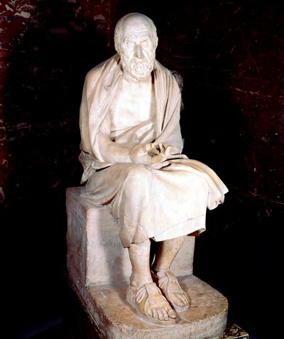 Statue of seated man said to be Herodotus, Ancient Greek historian by Unbekannt