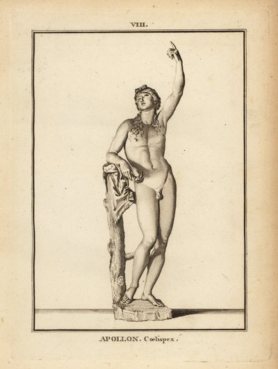 Statue of the Roman god Apollo Coelispex, looking at the sky by Unbekannt