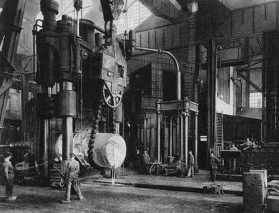Steel Production, Krupp Factory, Essen, Germany, World War I, 1917 by Unbekannt
