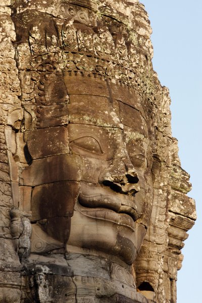 Stone Faces on Towers in the Bayon Temple at Angkor Thom Depicting Jayavarman VII as a Bodhisattva by Unbekannt