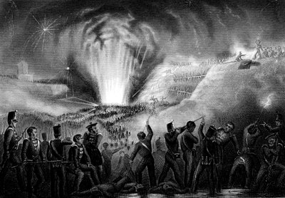 Storming of Badajoz, Spain, Peninsular War, 6 April 1812 by Unbekannt