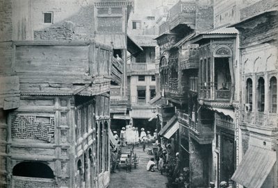 Street in Lahore, the capital of the Panjab by Unbekannt