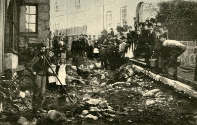 Street in St. Ives After a Visit from a Flood by Unbekannt