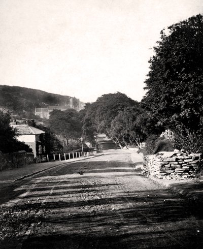 Street through a Valley in Hastings, Sussex, early 20th century by Unbekannt