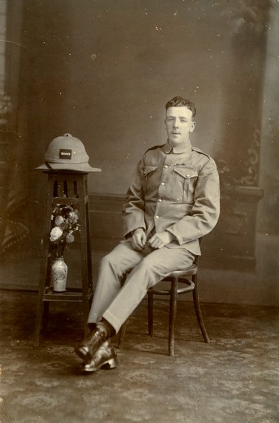 Studio Portrait of a Soldier of C Company, 2nd Battalion the King