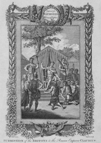 Submission of the Britons to the Roman Emperor Claudius, c1787 by Unbekannt