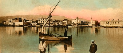 Suez - View of the Town During High Waters, c1918-c1939 by Unbekannt