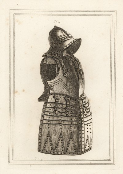 Suit of black morion or arquebus armour by Unbekannt