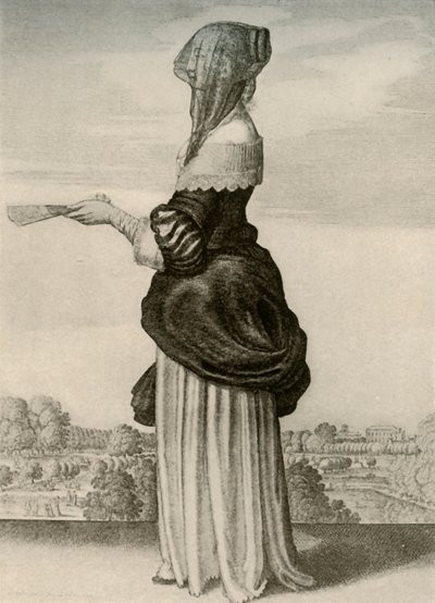Summer - Usual summer dress of an English lady, reign of Charles I, c1620-1640 by Unbekannt