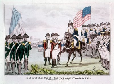 Surrender of Cornwallis, Yorktown, Virginia, 1781 by Unbekannt