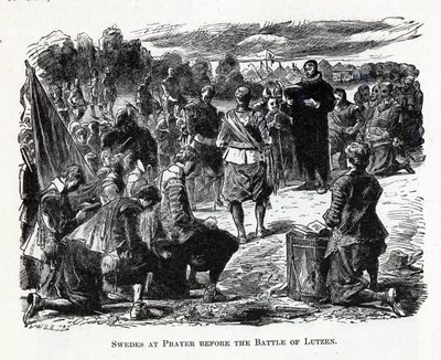 Swedes at Prayer before the Battle of Lützen, 1882 by Unbekannt