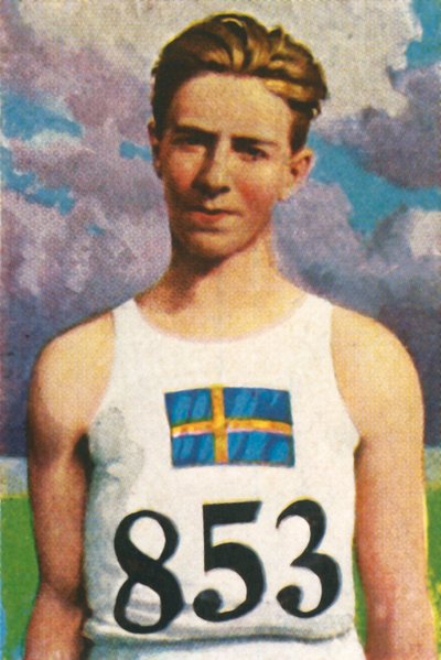 Swedish Javelin-thrower Erik Lundquist by Unbekannt