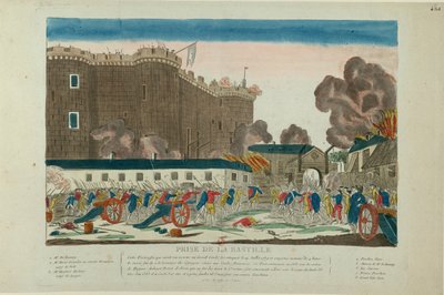 Taking of the Bastille on July 14, 1789 by Unbekannt