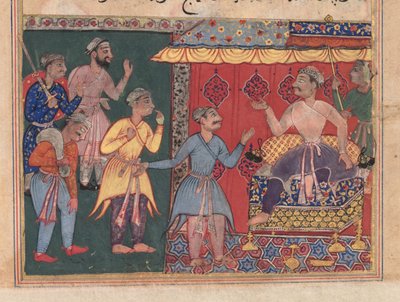 Tales of a Parrot Tuti-nama: The Twelfth Night: King Bhojaraja tries in vain to ascertain by Unbekannt