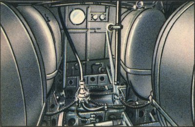 Tanks on board the Dornier Wal flying boat by Unbekannt