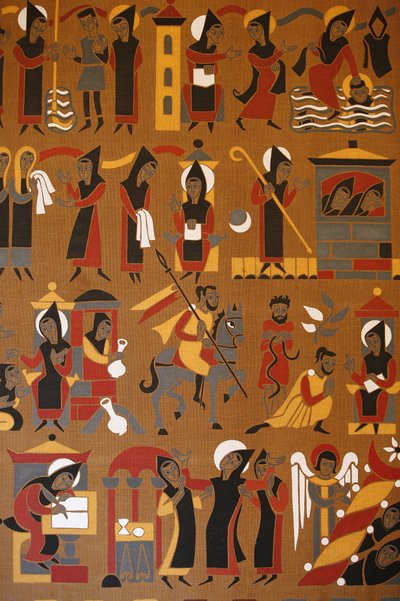 Tapestry in Saint-Pierre de Solesmes Abbey: Life of Saint Benedict, Solesmes, France by Unbekannt