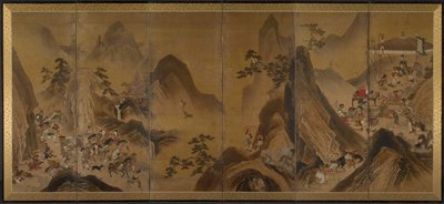 Tartars Hunting in a Mountain Landscape by Unbekannt