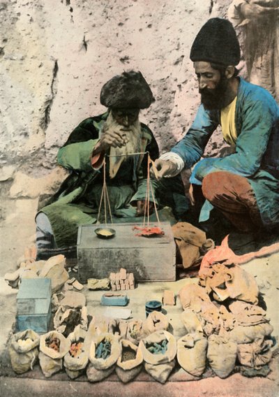 Teheran. Apothecary on the Royal Square, 1900 by Unbekannt