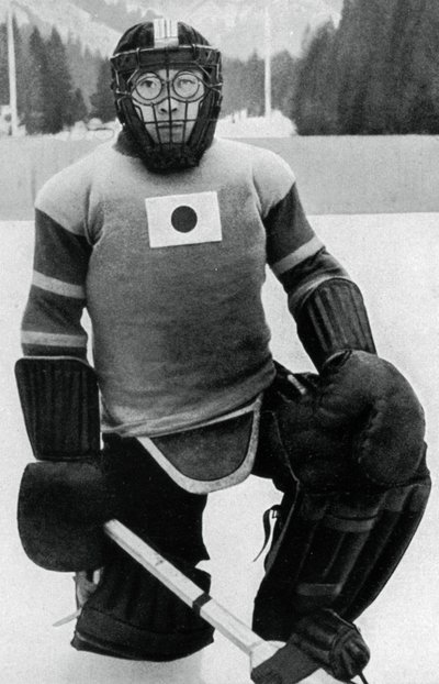 Teiji Homna, Japan ice hockey team, Winter Olympics, Garmisch-Partenkirchen, Germany, 1936 by Unbekannt