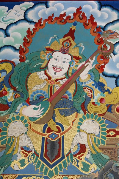 Temple guard guarding the East and spring, named Dhritarashtra by Unbekannt