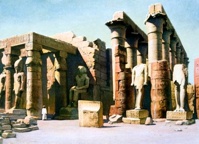 Temple of Rameses II, Luxor, Egypt by Unbekannt