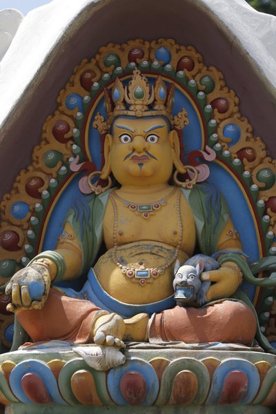 Temple of the Thousand Buddhas, Dashang Kagyu Ling Congregation, Deity Dzambala: The Buddha of Wealth, La Boulaye by Unbekannt