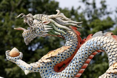 Temple of the Thousand Buddhas, Dashang Kagyu Ling Congregation, Dragon, La Boulaye by Unbekannt