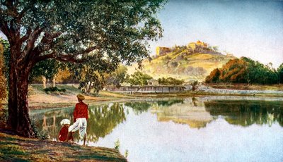 Temple to the goddess Parvati, wife of Siva, south-west of Pune, Maharashtra, India by Unbekannt